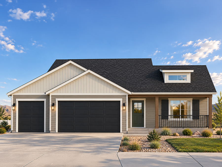 The Gutenberg, a 3-bed, 2-bath home under 1,200 sq ft. that combines charm with practicality. 